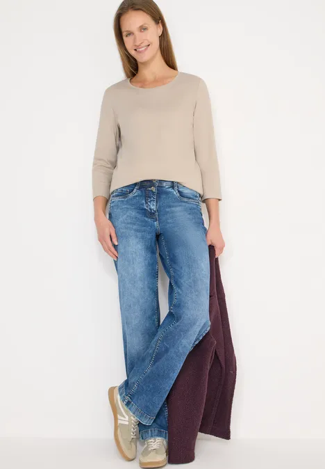 T-shirt de base grain beige