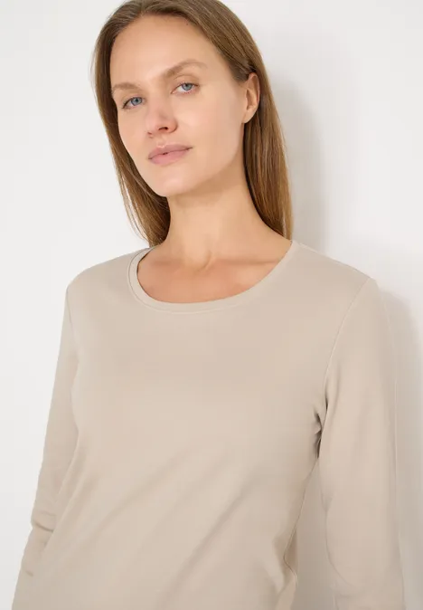 T-shirt de base grain beige