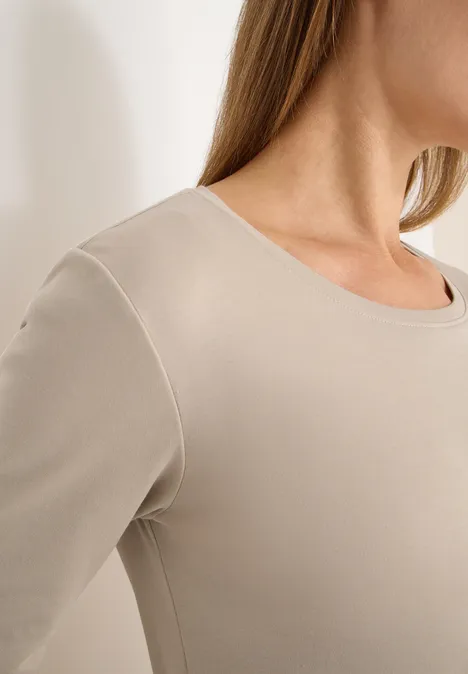 T-shirt de base grain beige