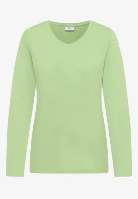 T-shirt à manches longues avec col en V null