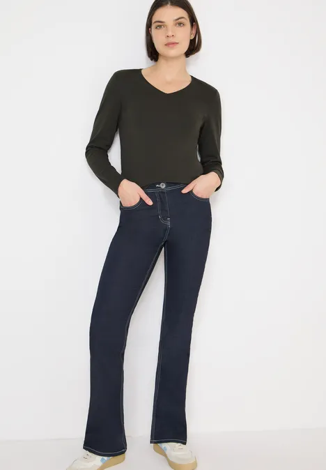 T-shirt à manches longues avec col en V null