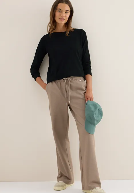Basic shirt met lange mouwen Black