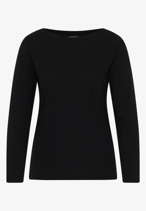 Basic Langarmshirt Black