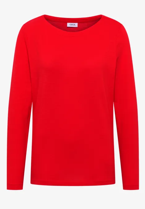 Basic Langarmshirt pumkin orange