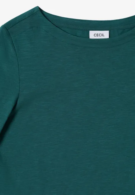 Basic Langarmshirt dark sea green
