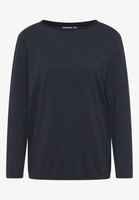 Shirt mit tonalen Streifen urban dark blue