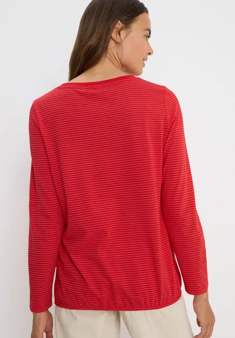 Shirt mit tonalen Streifen fiery red