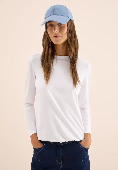 Shirt in Unifarbe White