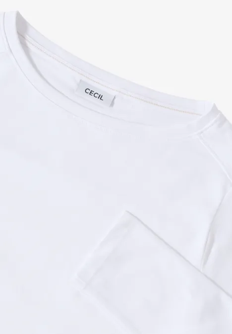Shirt in Unifarbe White