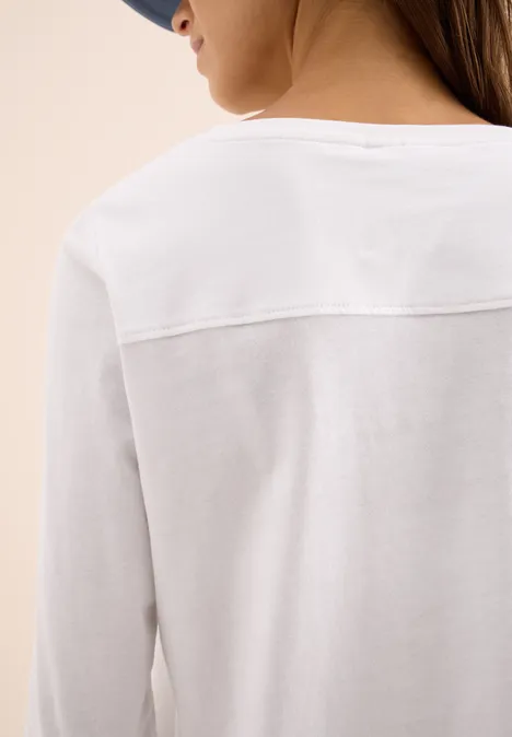 Shirt in Unifarbe White