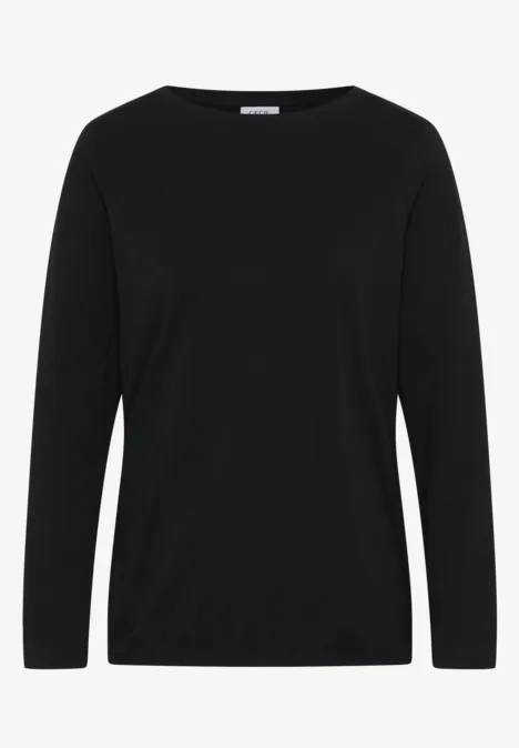 Shirt in Unifarbe Black