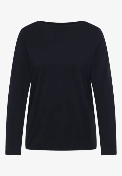 Shirt in Unifarbe urban dark blue