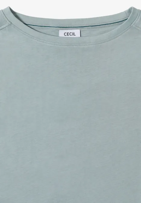 Shirt in effen kleur light mint blue