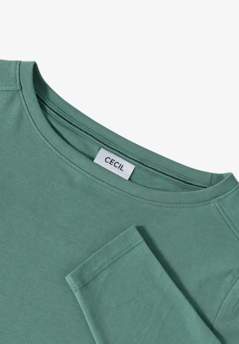 T-shirt en couleur unie jewel green