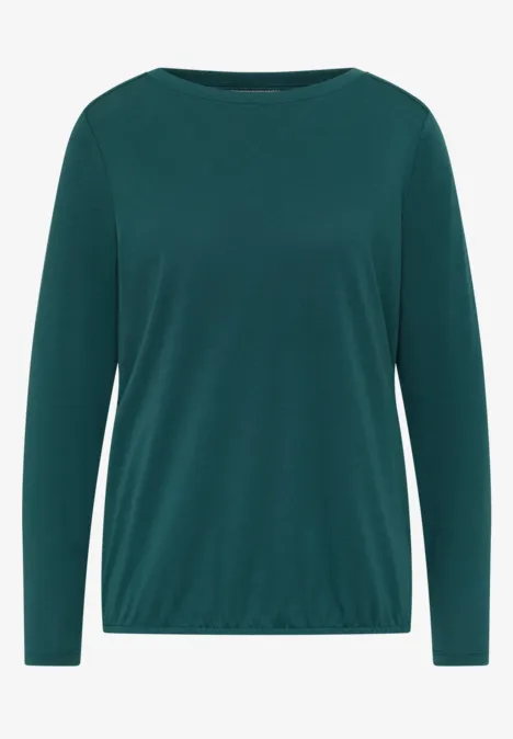 Shirt in effen kleur dark sea green