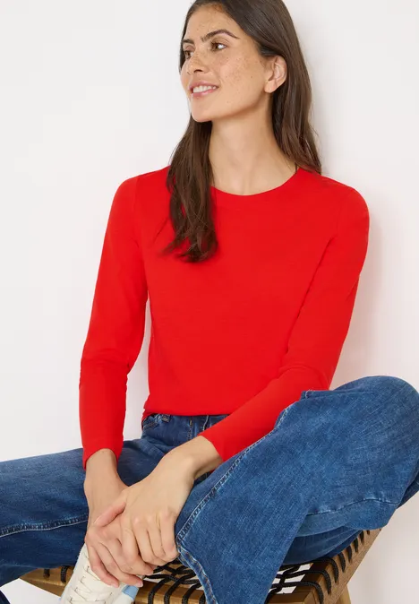 Basic Rundhalsshirt pumpkin orange Basic Rundhalsshirt pumpkin orange