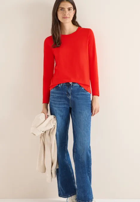 Basic Rundhalsshirt pumpkin orange Basic Rundhalsshirt pumpkin orange