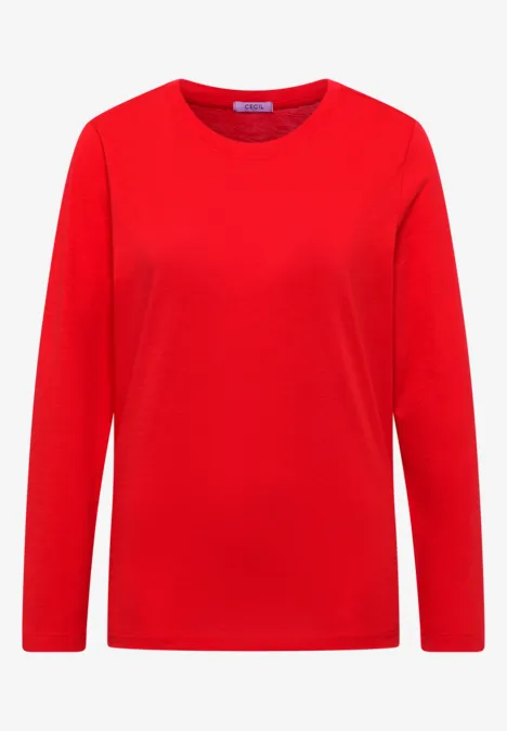 Basic Rundhalsshirt pumpkin orange Basic Rundhalsshirt pumpkin orange