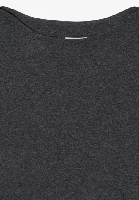 Langarmshirt black melange