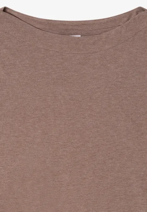 Langarmshirt chocolate mousse melange