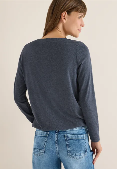 Shirt met lange mouwen urban dark blue melange