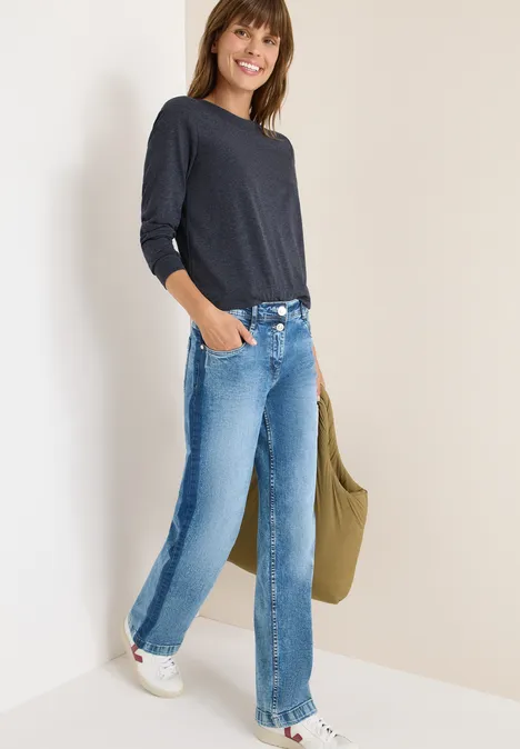 Shirt met lange mouwen urban dark blue melange