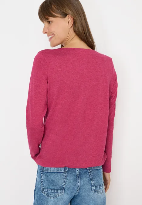 Shirt met lange mouwen beaujolais red melange