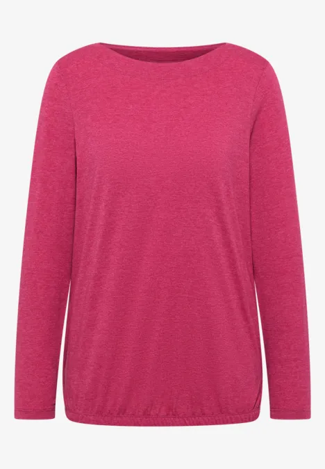 Shirt met lange mouwen beaujolais red melange