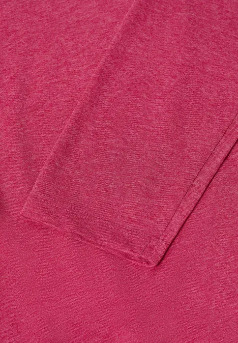 Shirt met lange mouwen beaujolais red melange