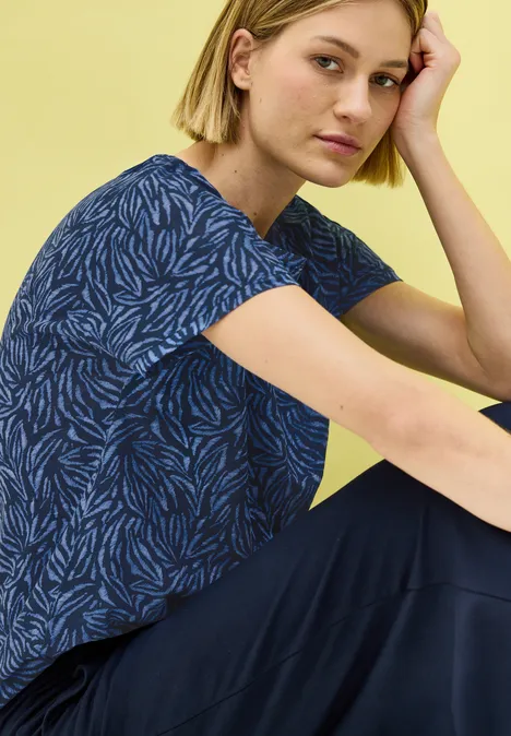 T-Shirt mit Tunnelzug urban navy blue