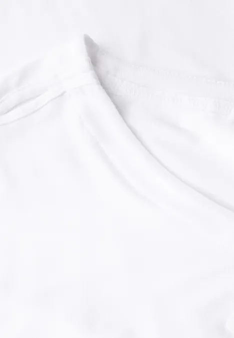 Shirt mit Cut-Out Details White