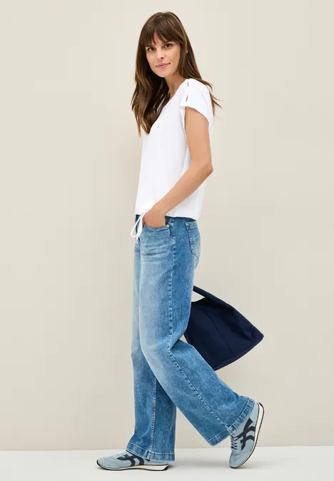 Shirt mit Cut-Out Details White