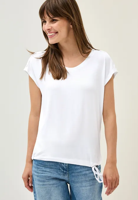 Shirt mit Cut-Out Details White
