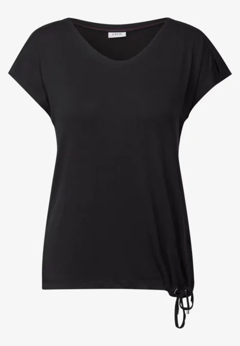 Shirt mit Cut-Out Details Black