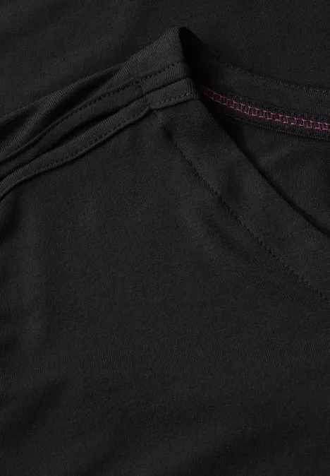Shirt mit Cut-Out Details Black