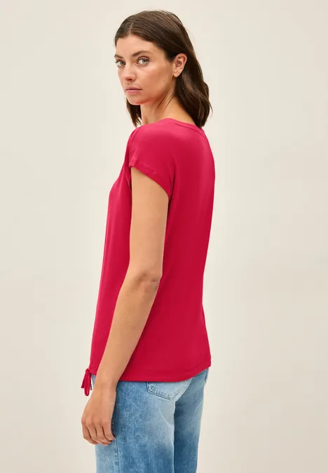 Shirt mit Cut-Out Details glazed apple red