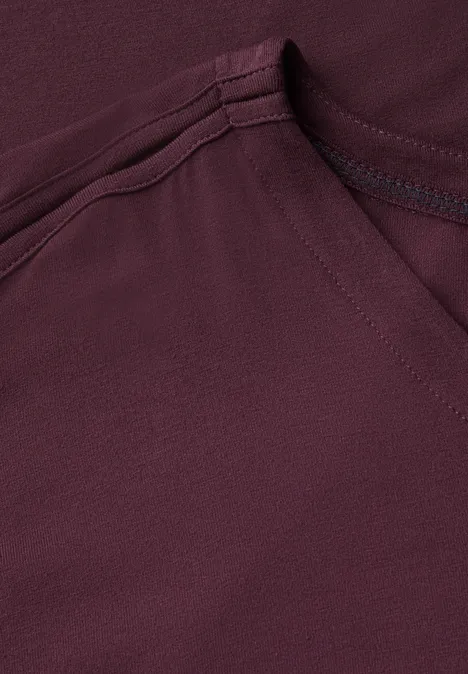 Shirt mit Cut-Out Details mulberry red