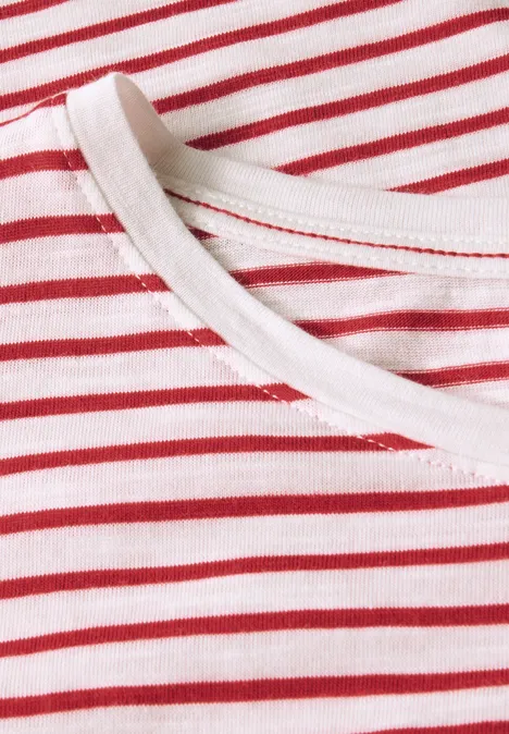 Gestreiftes Shirt glazed apple red