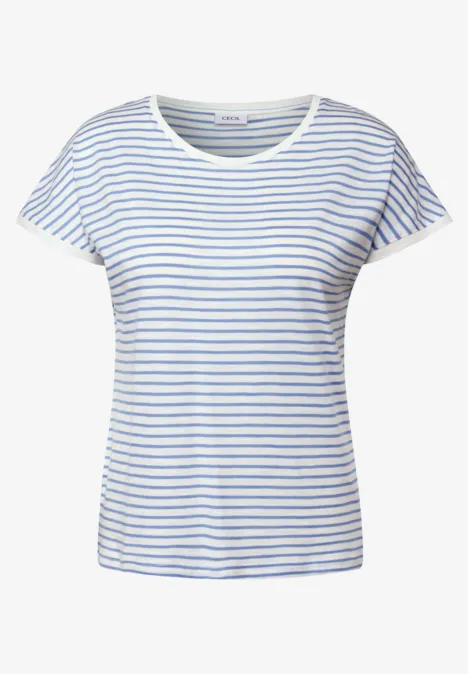 Gestreiftes Shirt deep pastel blue