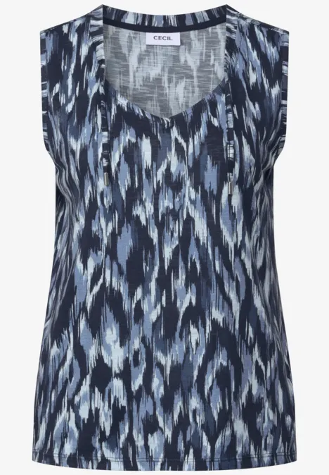 Gemustertes Top urban navy blue