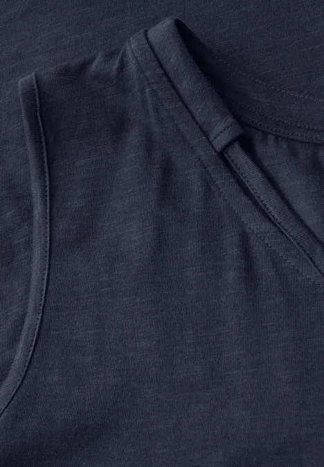 V-Neck Top mit Bändern urban navy blue