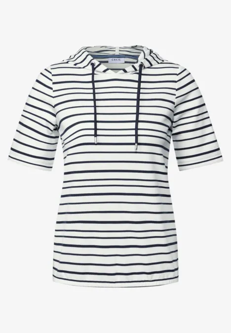 Gestreiftes Hoodie-Shirt urban navy blue