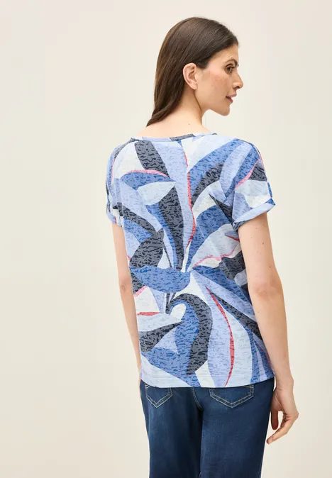 T-shirt au look dévoré urban navy blue