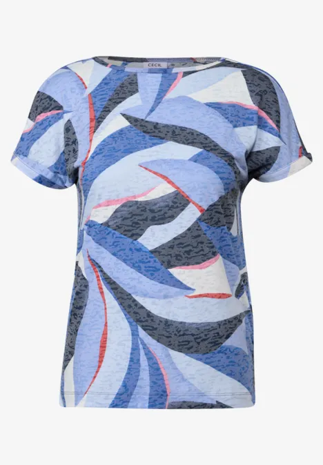 T-shirt au look dévoré urban navy blue