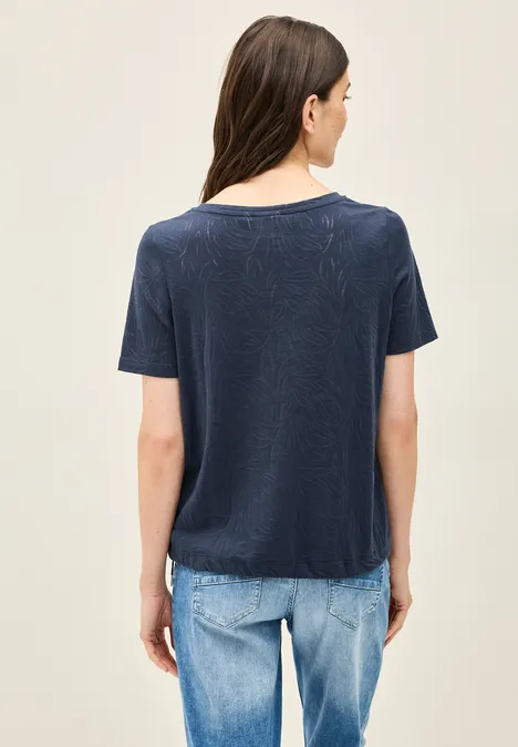 T-Shirt mit Schmucksteinen urban navy blue