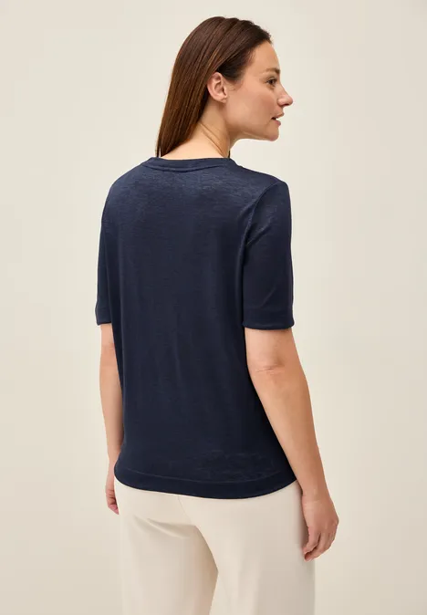 Shirt mit tonalem Print urban navy blue