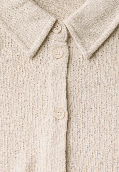 Leichte Crepe Jacke light beige