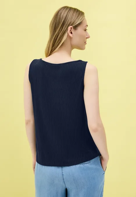 Top mit Rippstruktur urban navy blue