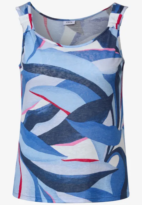 Top in Strick-Optik urban navy blue