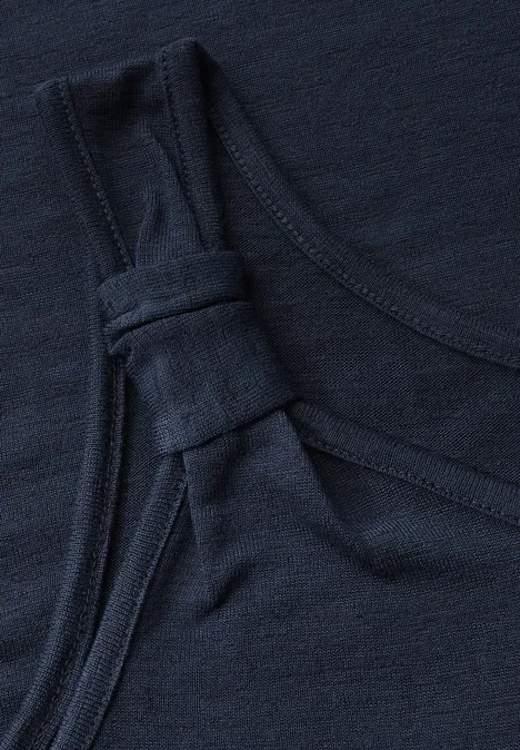 Top in Strick-Optik urban navy blue